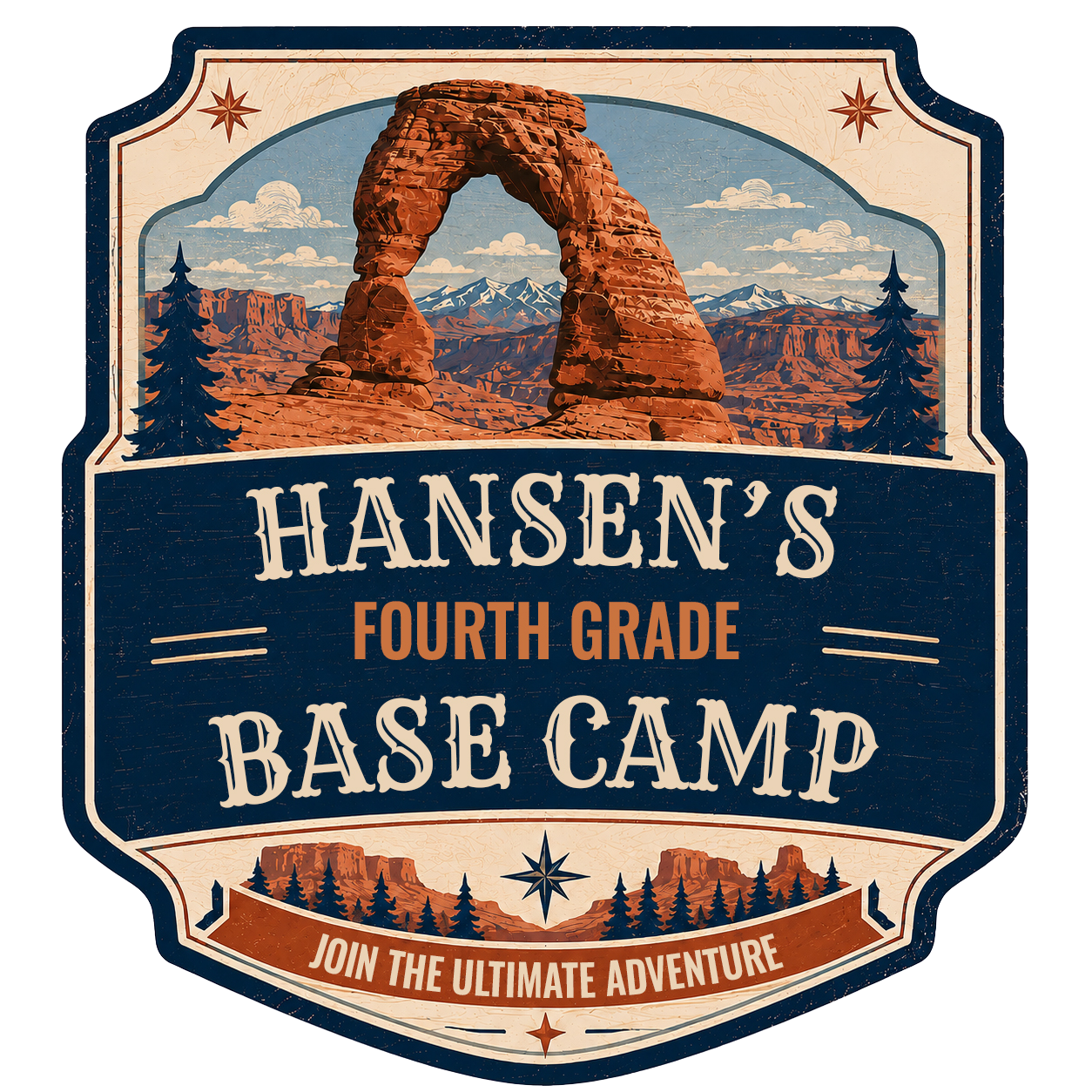 Hansen's Fourth Grade Base Camp logo